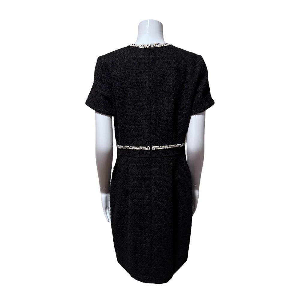 Ann Taylor Black Tweed Sheath Dress Size 8 - Picture 5 of 8